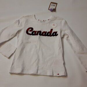 Cute Girls Canada Long Sleeve Shirt 5T NWT